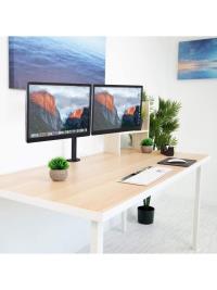 Sline M052 13-37'' Hareketli Çift Kollu Masa Üstü Monitör Standı